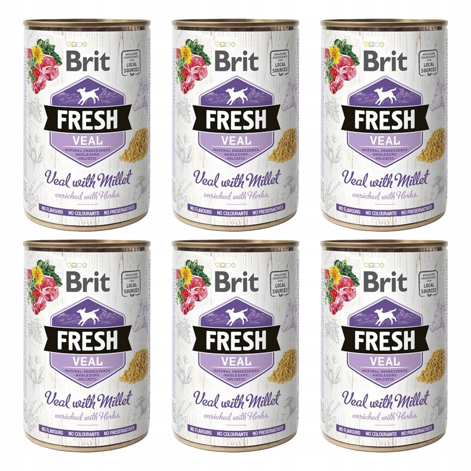 Brit Fresh cielęcina 400 g × 6