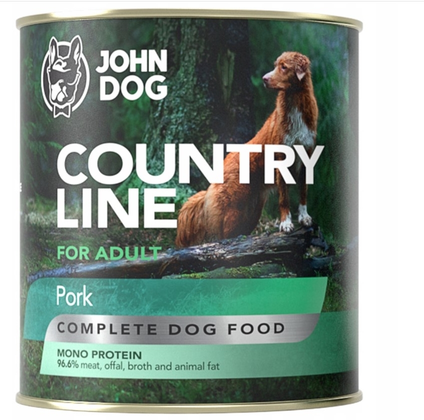 John Dog Country Line wieprzowina adult 800 g