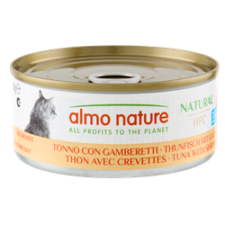 Almo Nature Hfc Natural krewetki, tuńczyk w sosie 150 g