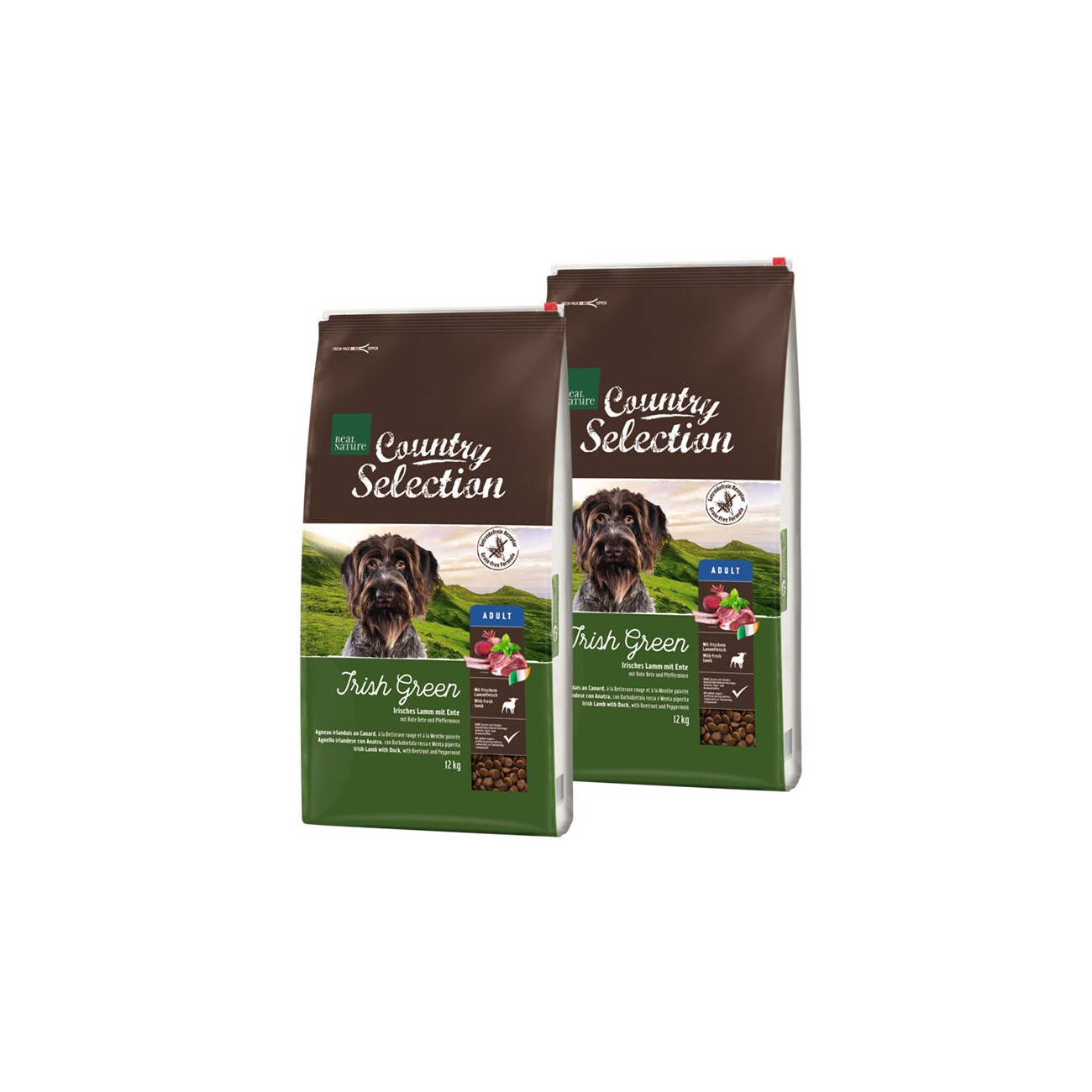 REAL NATURE Country Selection jagnięcina, kaczka 12 kg × 2