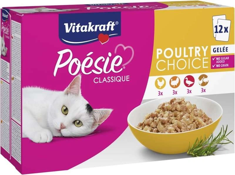 Vitakraft Poesie Classique mix smaków w sosie adult 85 g × 12