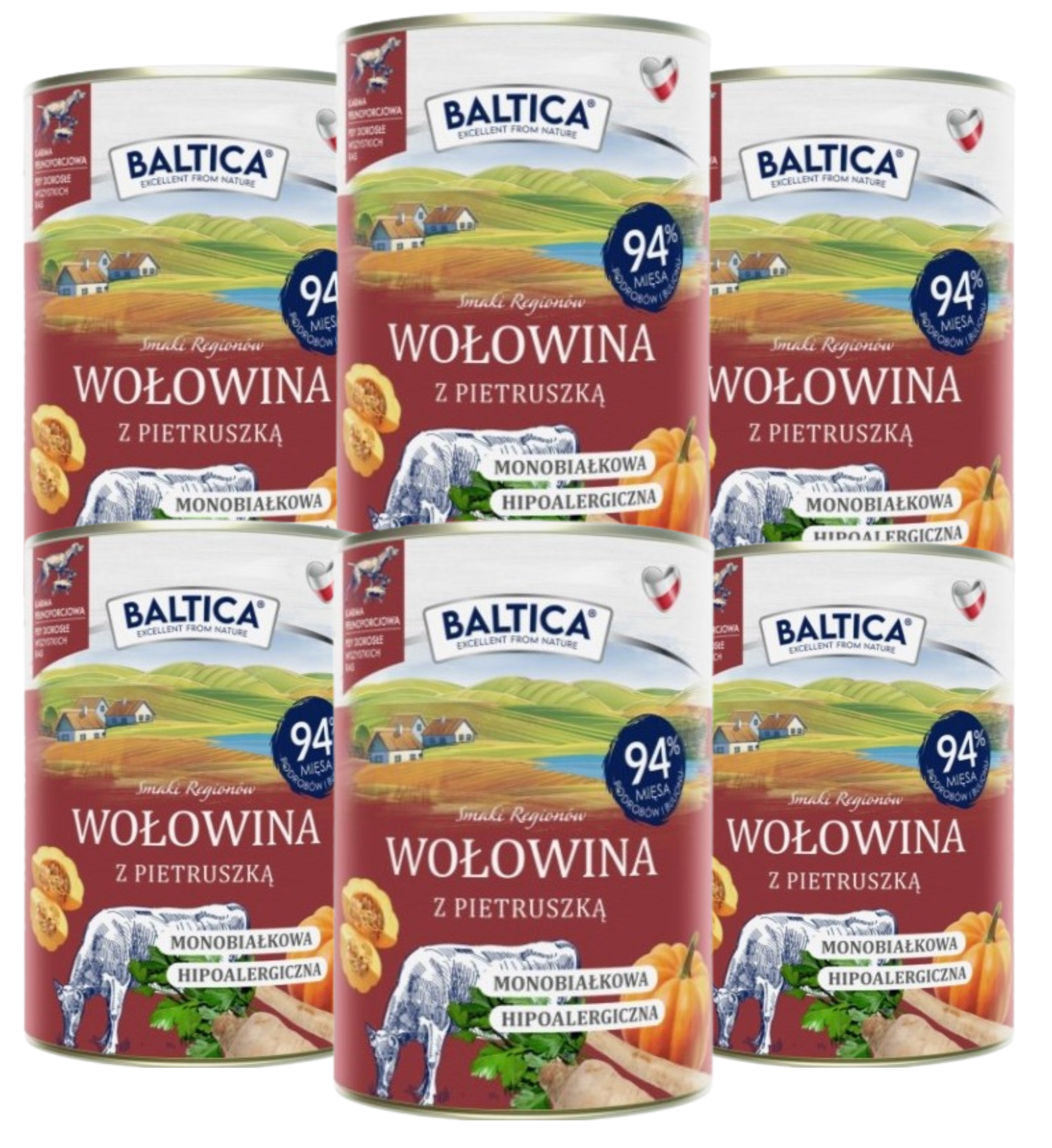 Baltica wołowina adult 400 g × 6