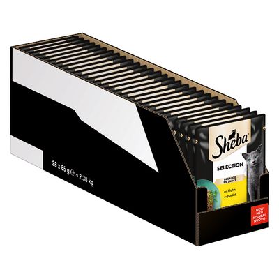 Sheba Selection mix smaków w sosie adult 85 g × 28