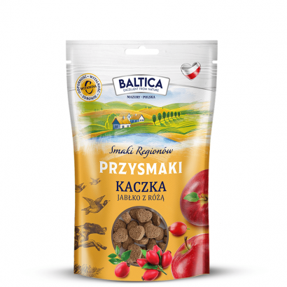 Baltica Przysmaki Regionów kaczka, jabłko, róża 100 g