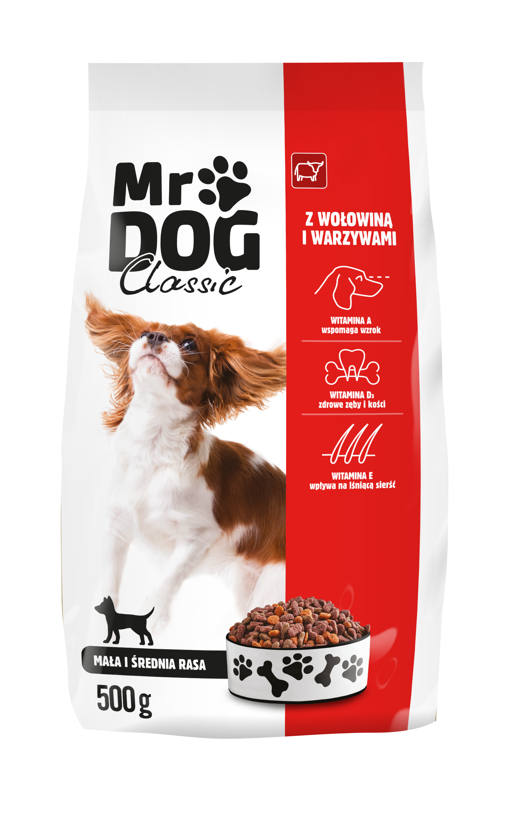 Mr Dog wołowina małe i średnie rasy 500 g