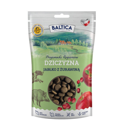 Baltica Przysmaki Regionów dziczyzna z jabłkiem i żurawiną 100 g