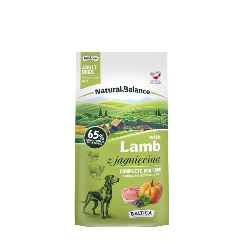 Baltica Natural Balance jagnięcina adult średnie rasy, duże rasy 3 kg