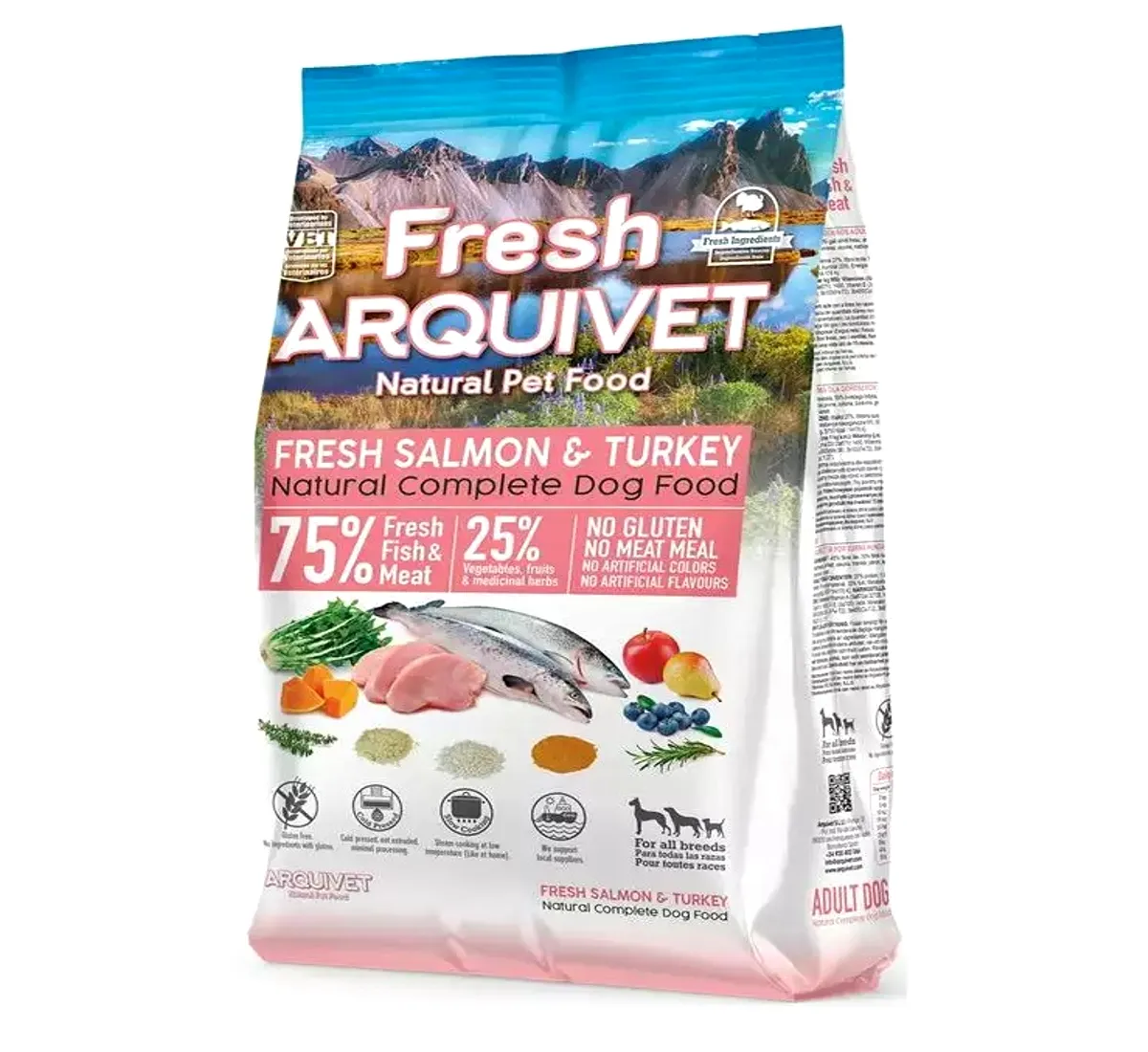 Arquivet Fresh indyk, łosoś adult 10 kg