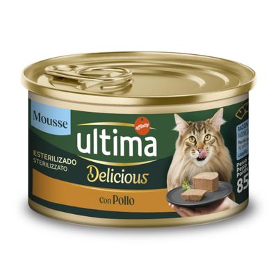 Ultima Fit & Delicious Sterilised kurczak pasztet adult 85 g × 24
