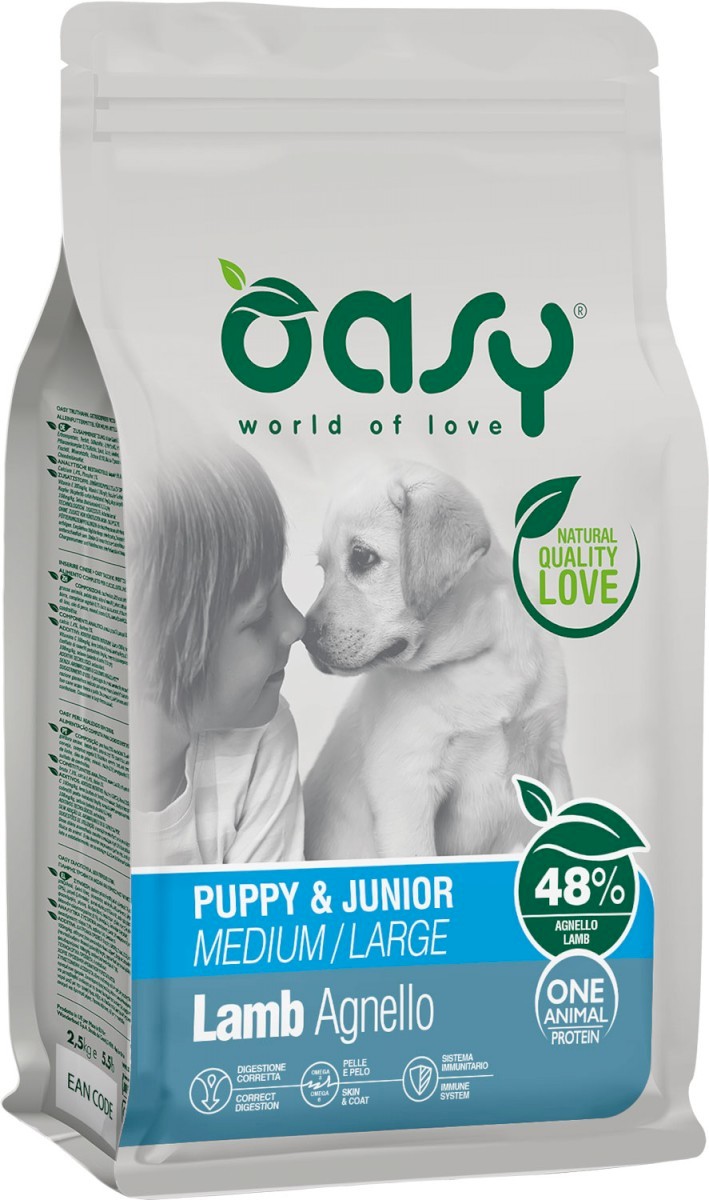 Oasy OAP jagnięcina junior duże rasy 2,5 kg