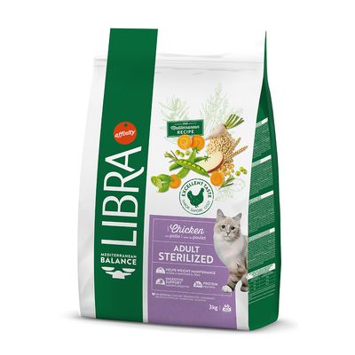 Libra Sterilised kurczak adult 3 kg × 2
