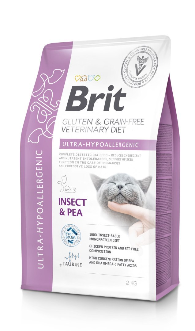 Brit Veterinary Diet Sensitive Skin & Coat owady z grochem 2 kg