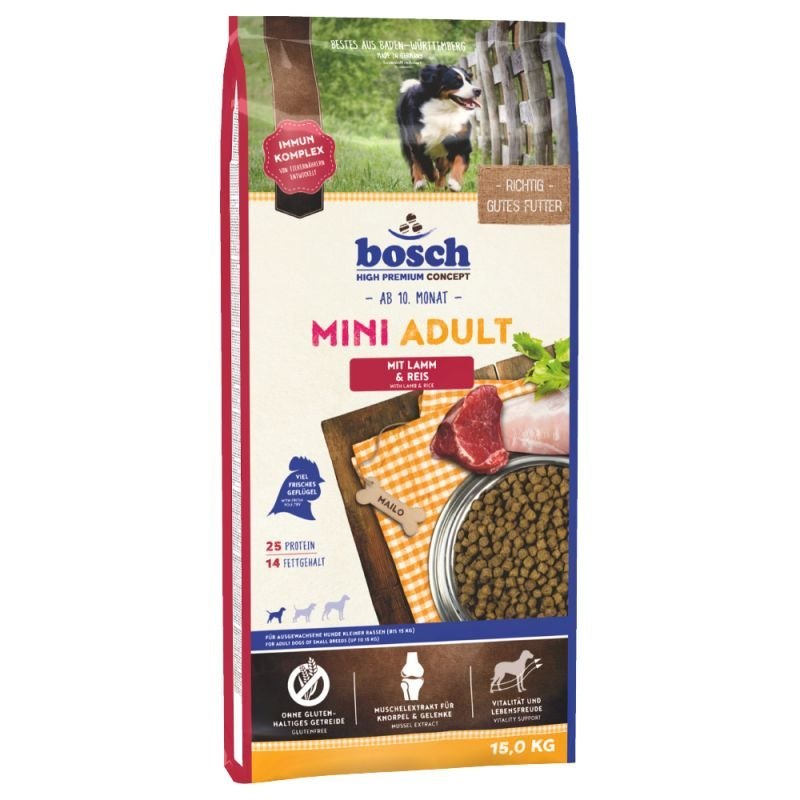 Bosch jagnięcina z ryżem adult małe rasy 15 kg