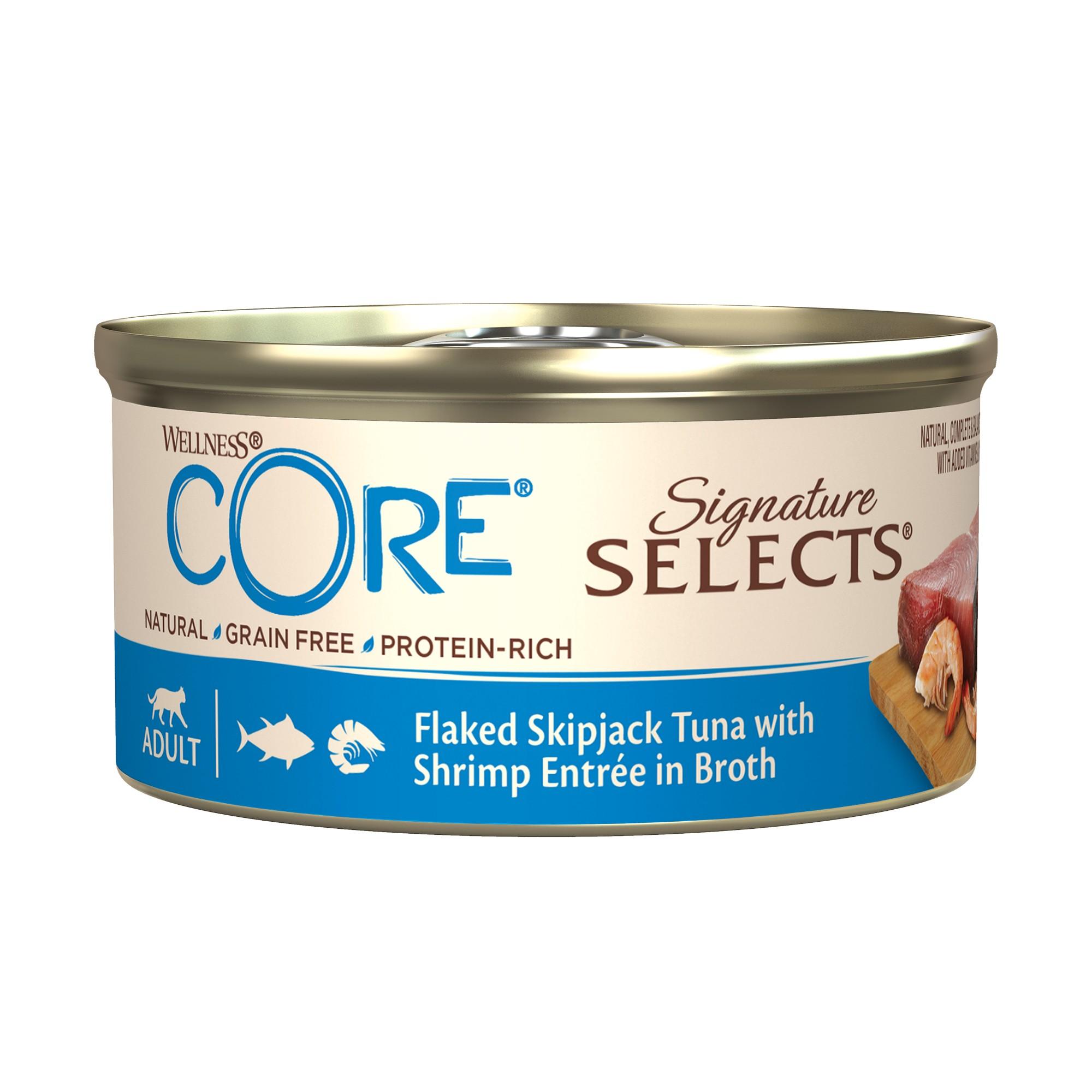 Wellness CORE Signature Selects tuńczyk, krewetki w sosie adult 79 g