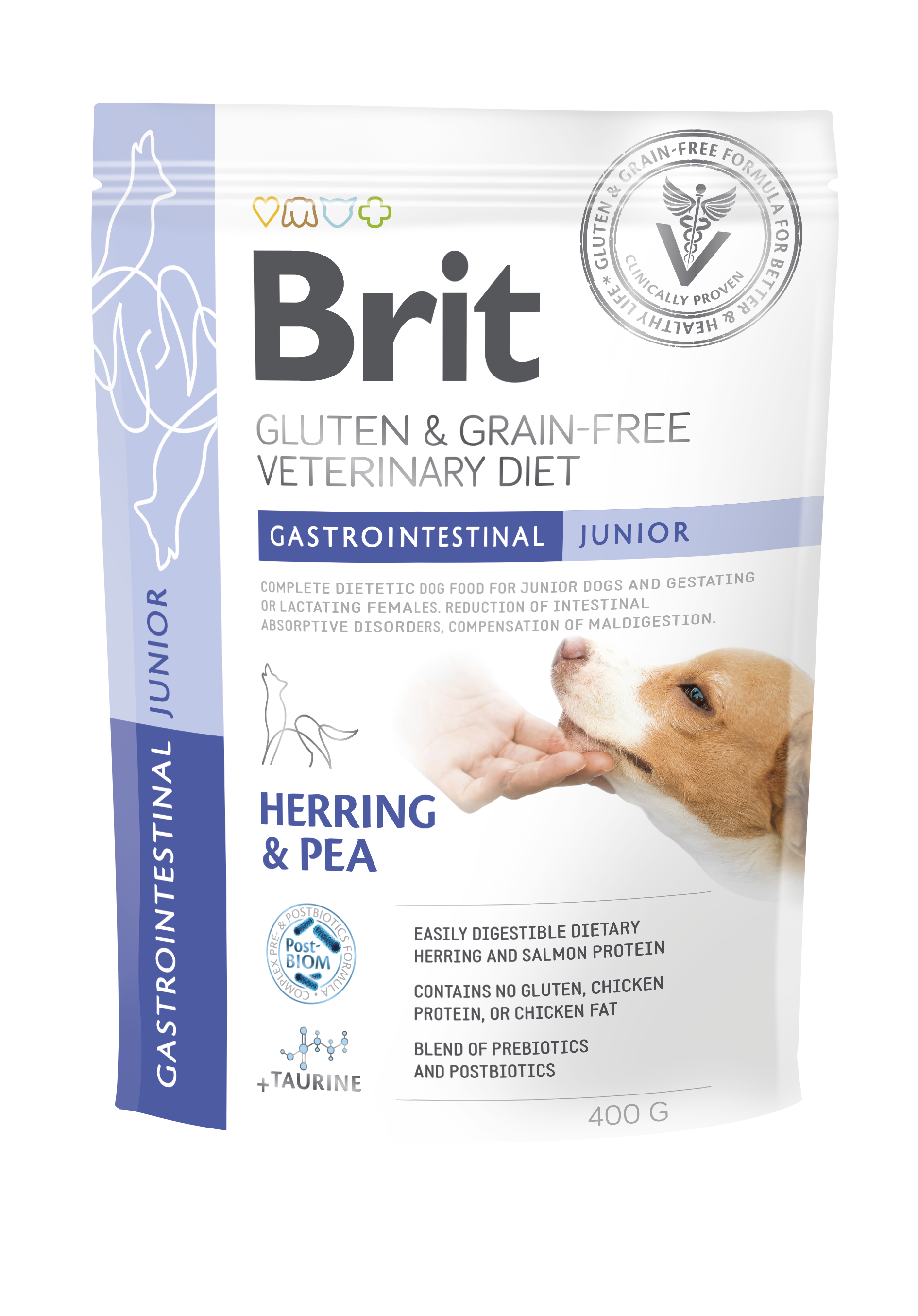 Brit VD Dog Grain Free Gastrointestinal łosoś, śledź junior 400 g