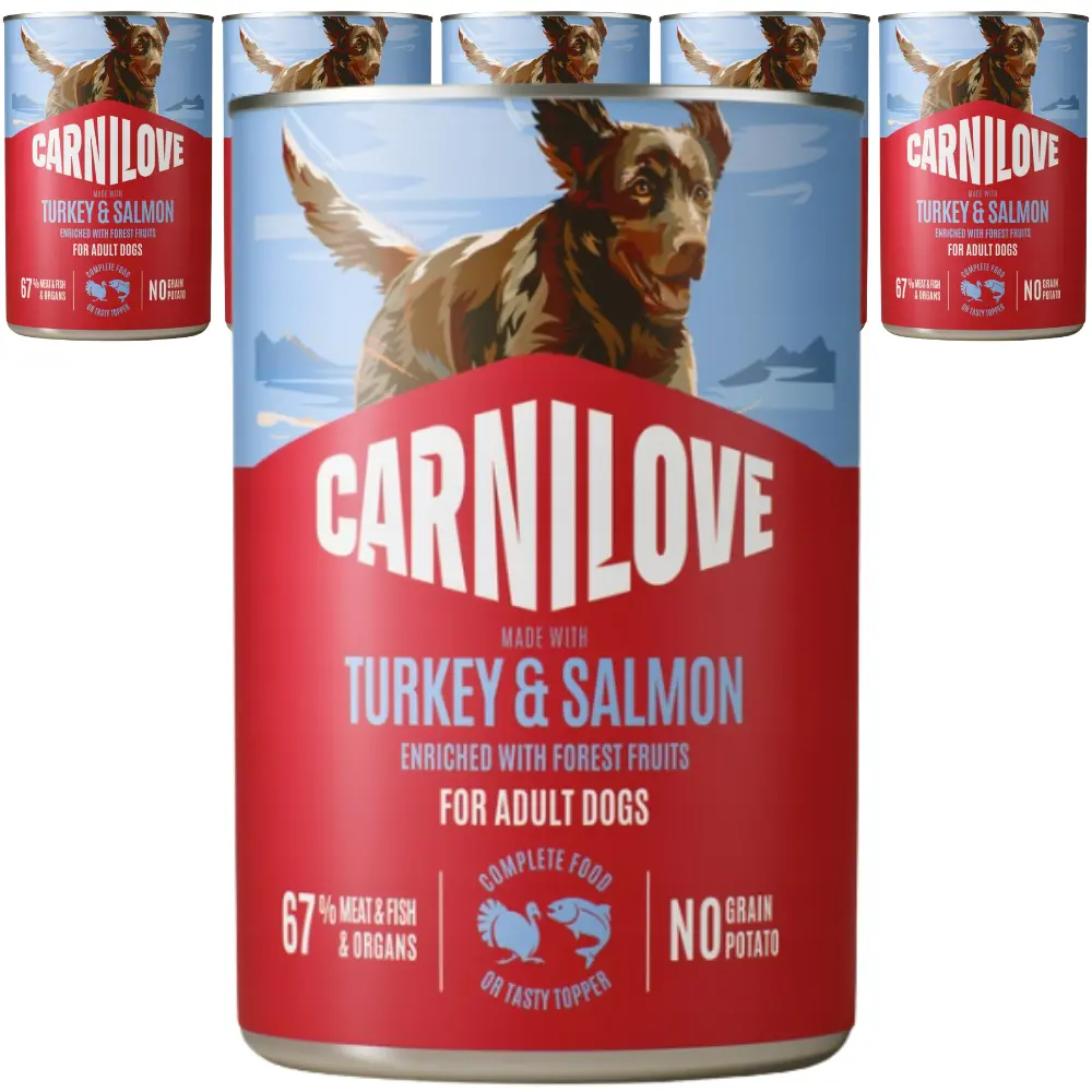 Carnilove Wild Meat indyk, łosoś adult 400 g × 6