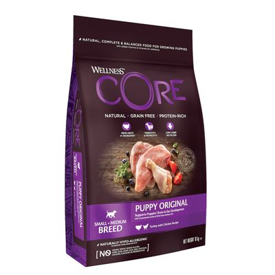 Wellness CORE indyk, kurczak puppy 10 kg × 2