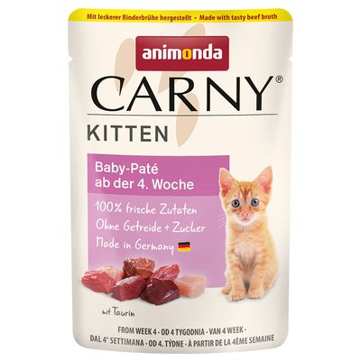 Animonda Carny wołowina pasztet kitten 85 g × 24