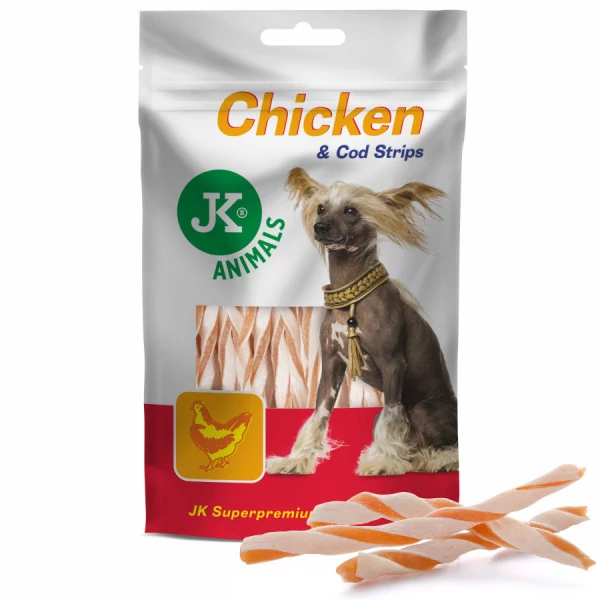 JK Animals Meat Snack kurczak, dorsz 80 g