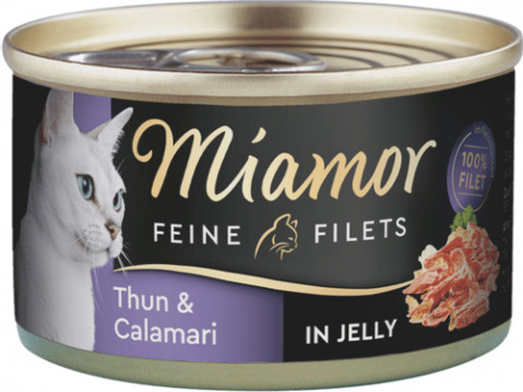 Miamor Feine Filets kalmar, tuńczyk kawałki adult 100 g