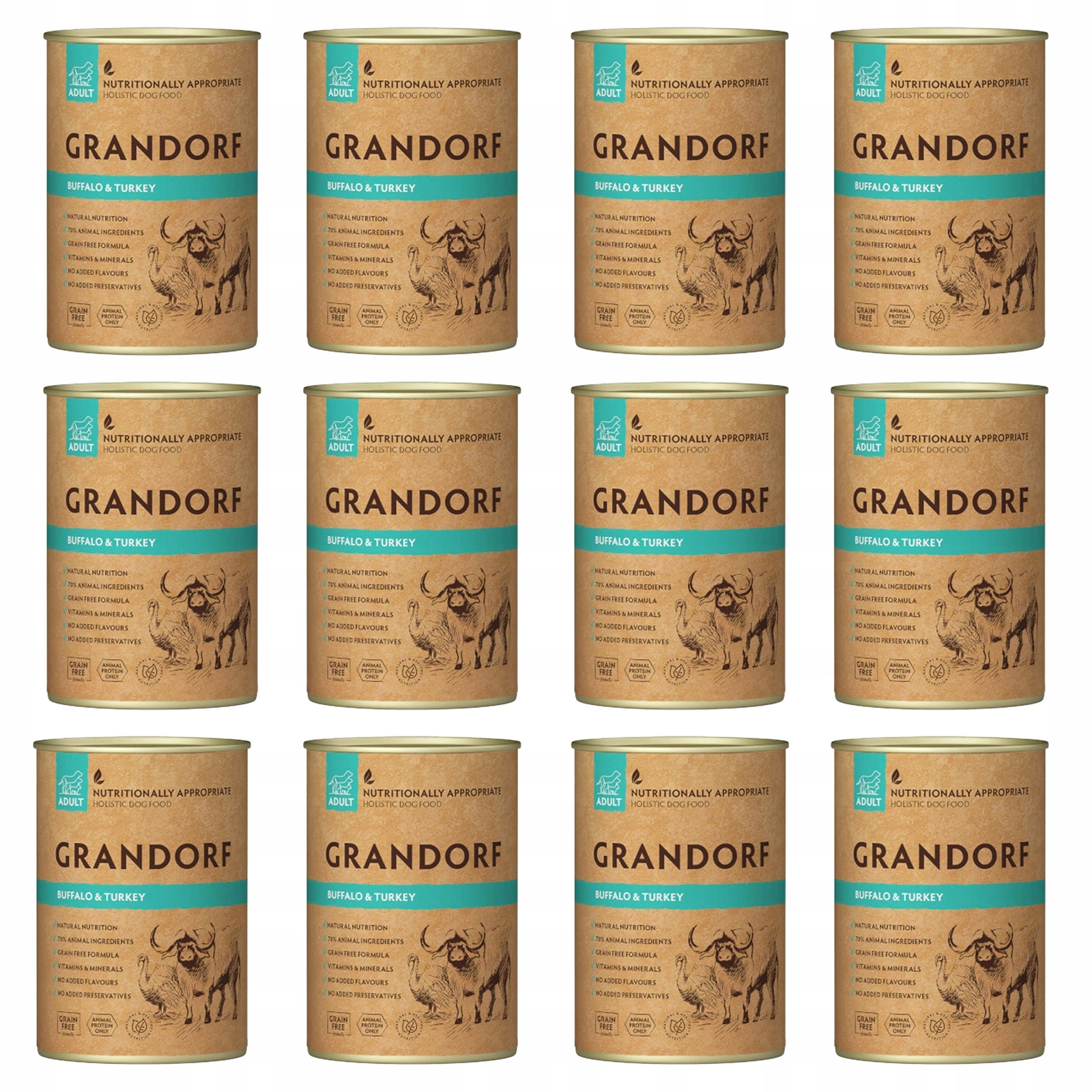 Grandorf bawół, indyk 400 g × 12