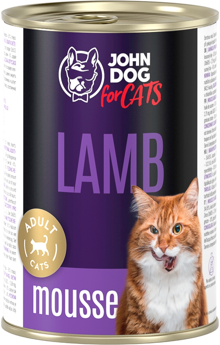John Dog For Cats jagnięcina pasztet adult 400 g × 12