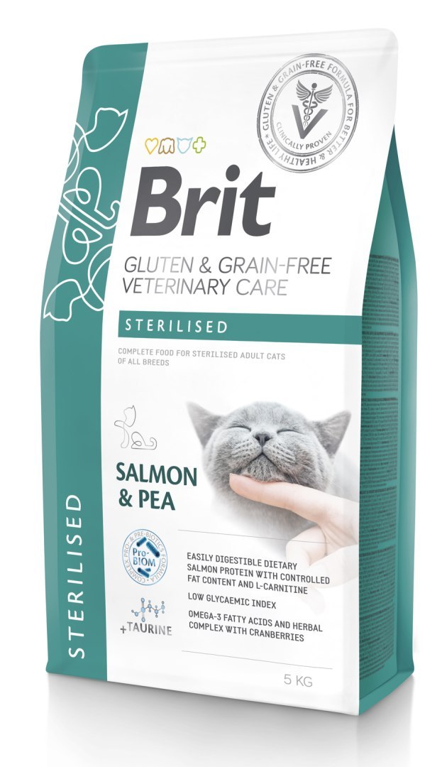 Brit Grain Free Veterinary Care Sterilised łosoś z grochem adult 5 kg