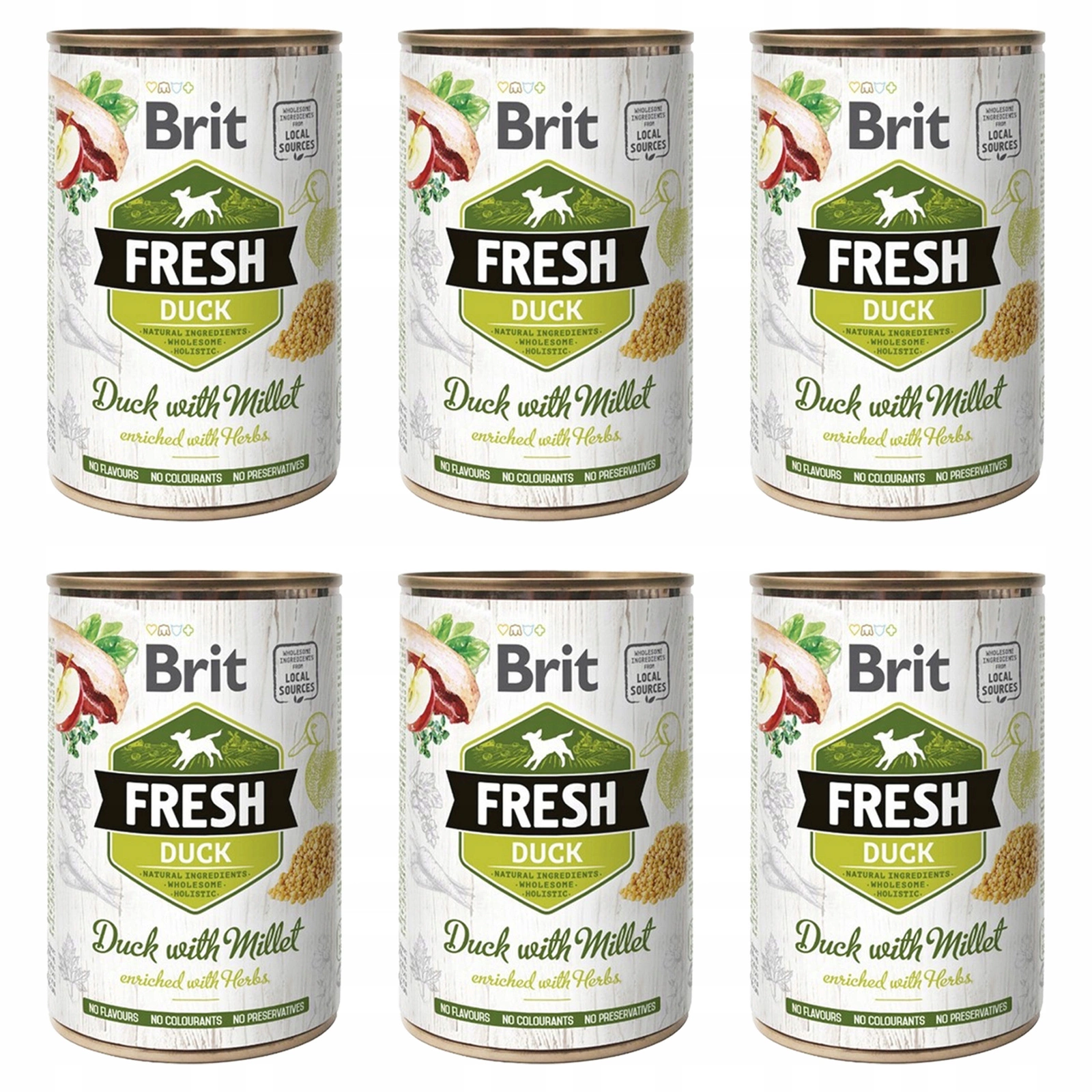 Brit Fresh kaczka 400 g × 6