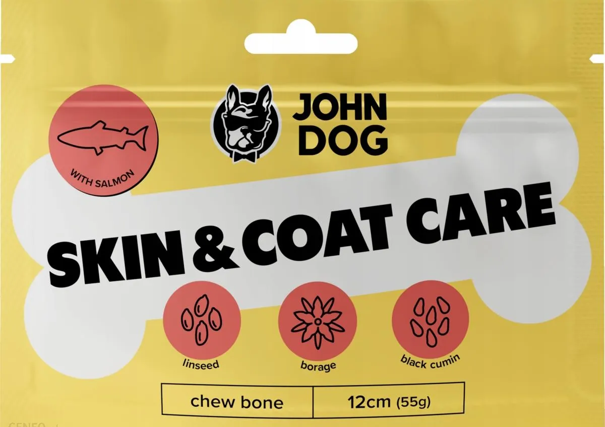 John Dog Skin And Coat Care łosoś 55 g