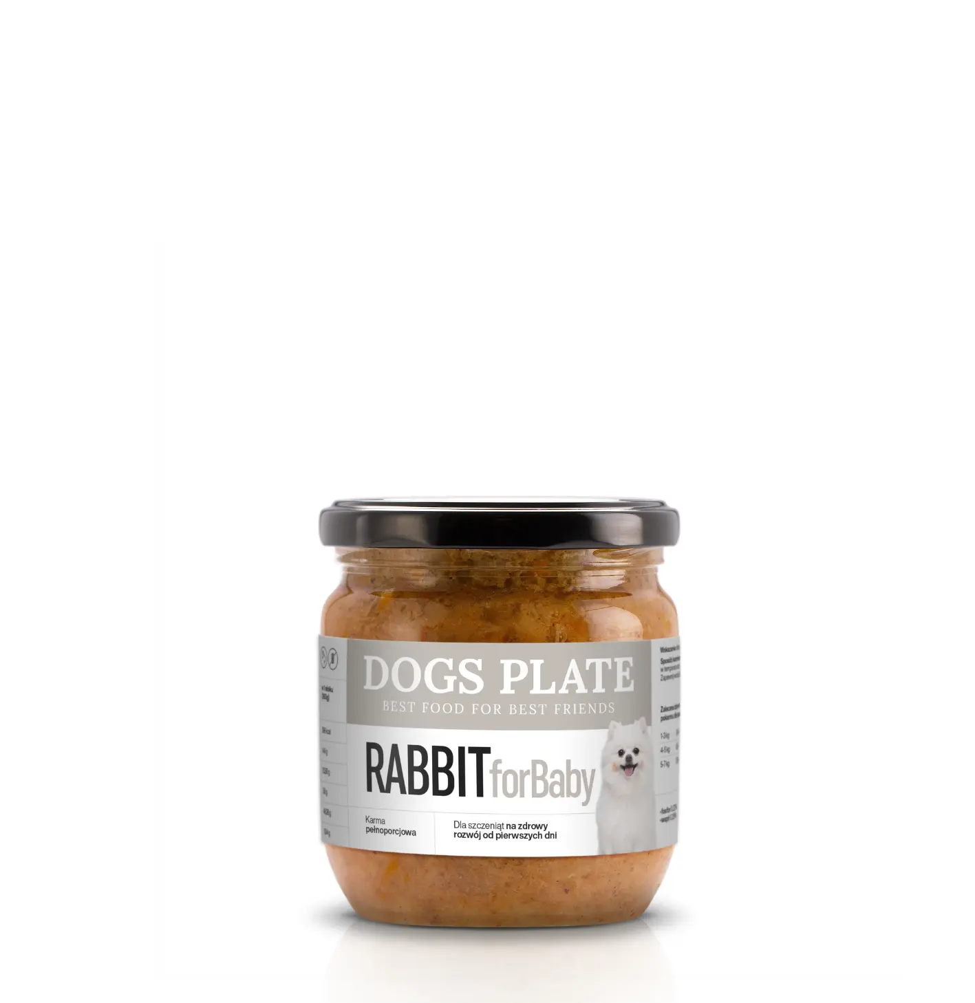 Dogs Plate For Baby królik junior 360 g