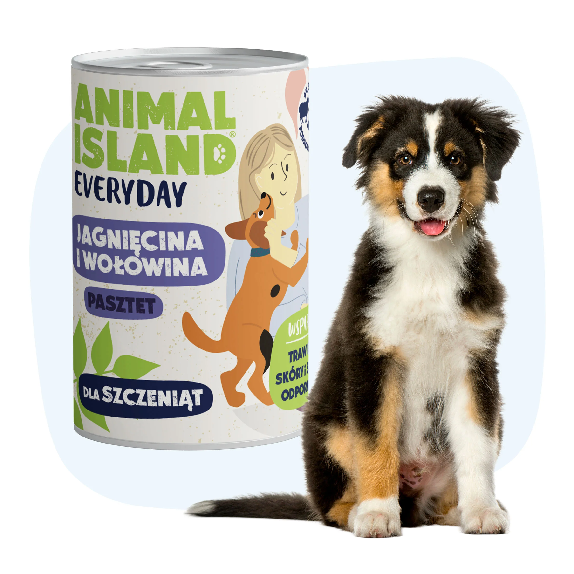 Animal Island Everyday wołowina, jagnięcina puppy 400 g