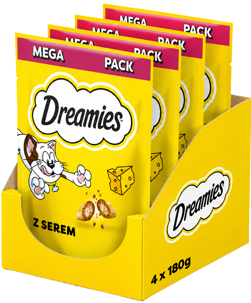 Dreamies ser 180 g × 4