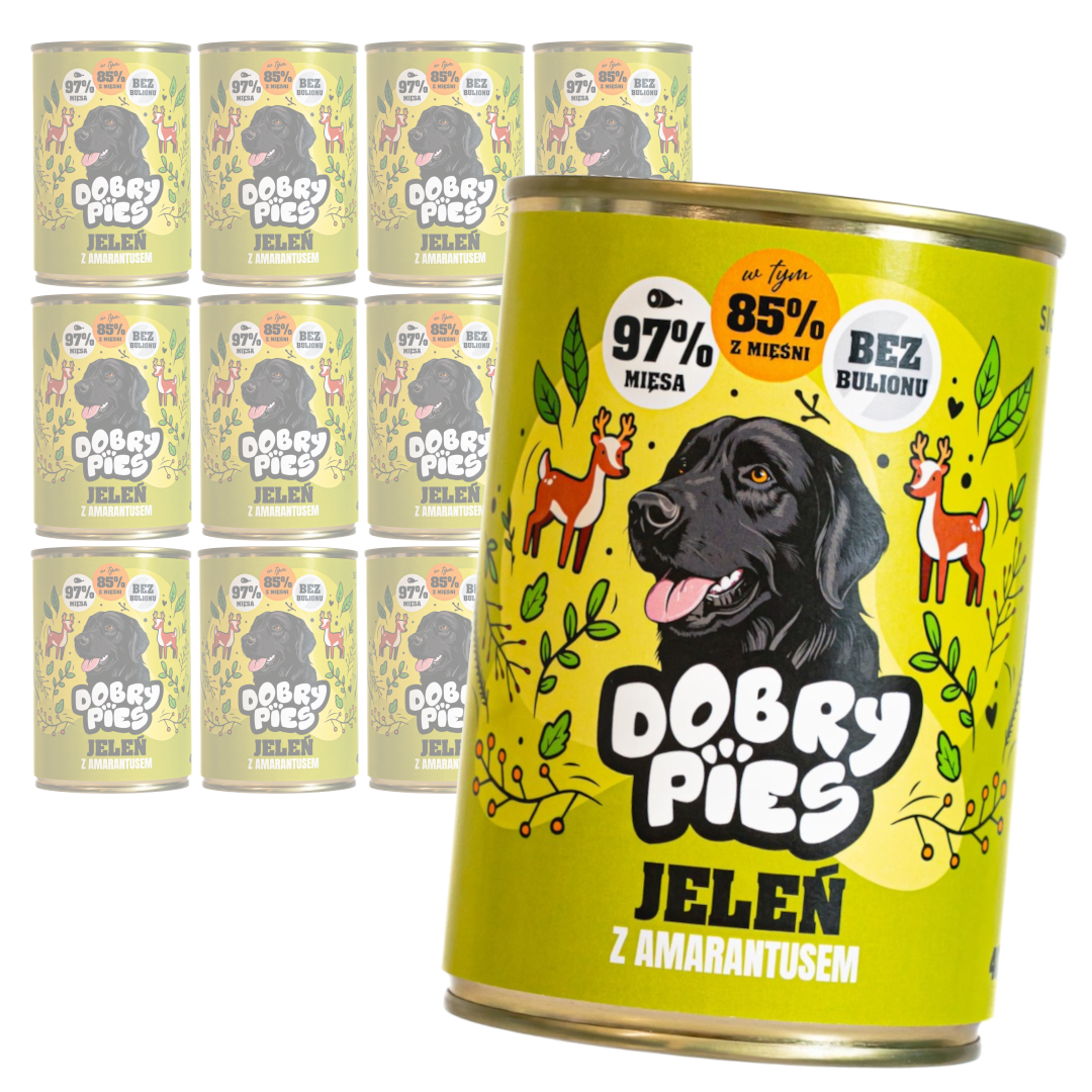 Dobry Pies jeleń adult 400 g × 12