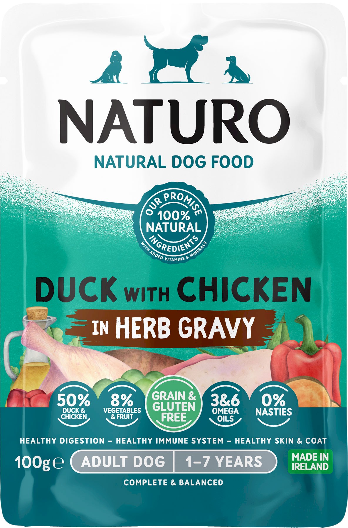 Naturo kaczka adult 100 g
