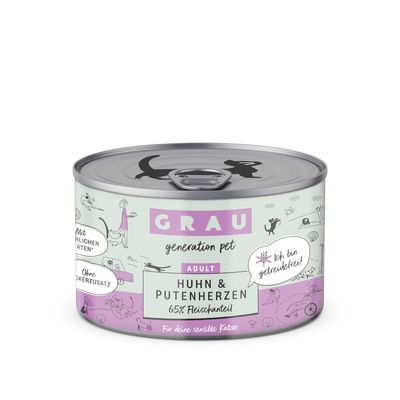 GRAU Sensitive indyk, kurczak adult 200 g × 12