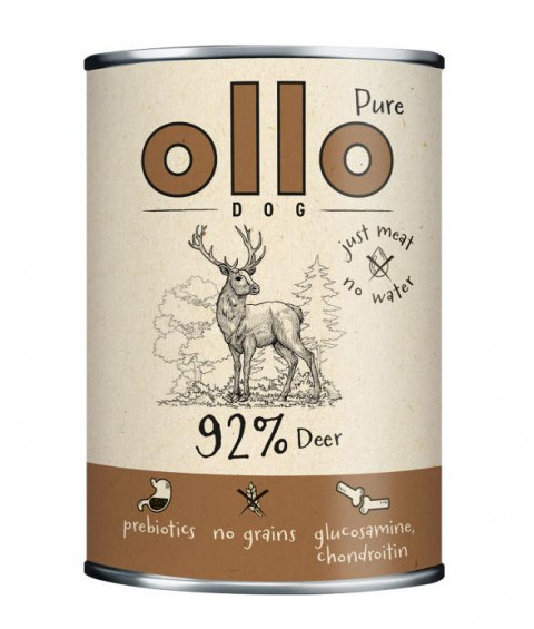 Ollo Pure jeleń adult 400 g