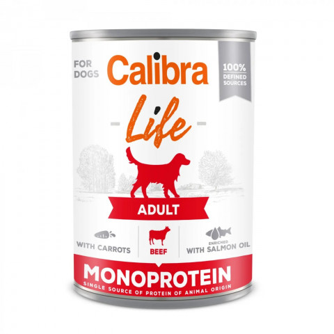 Calibra Dog Life wołowina z marchewką adult 400 g