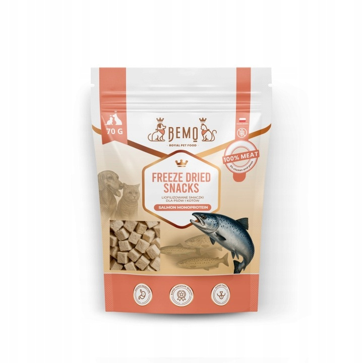 Bemo Freeze Dried Snacks łosoś 70 g