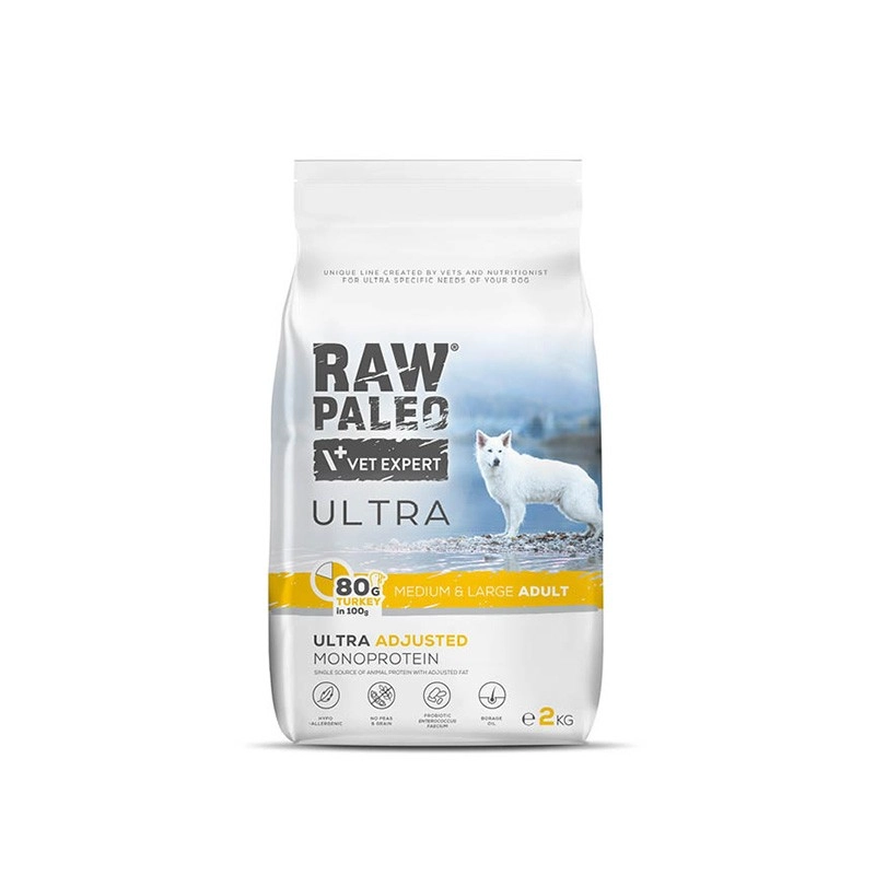 VetExpert Raw Paleo Ultra indyk adult średnie rasy, duże rasy 2 kg