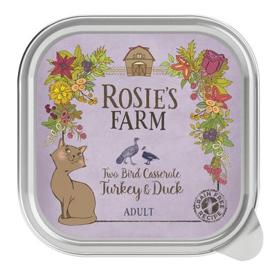 Rosie's Farm indyk, kaczka adult 100 g × 16