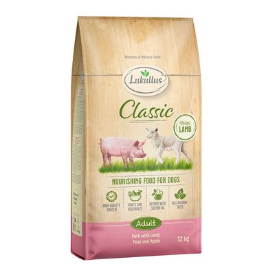 Lukullus Classic jagnięcina, wieprzowina adult 12 kg