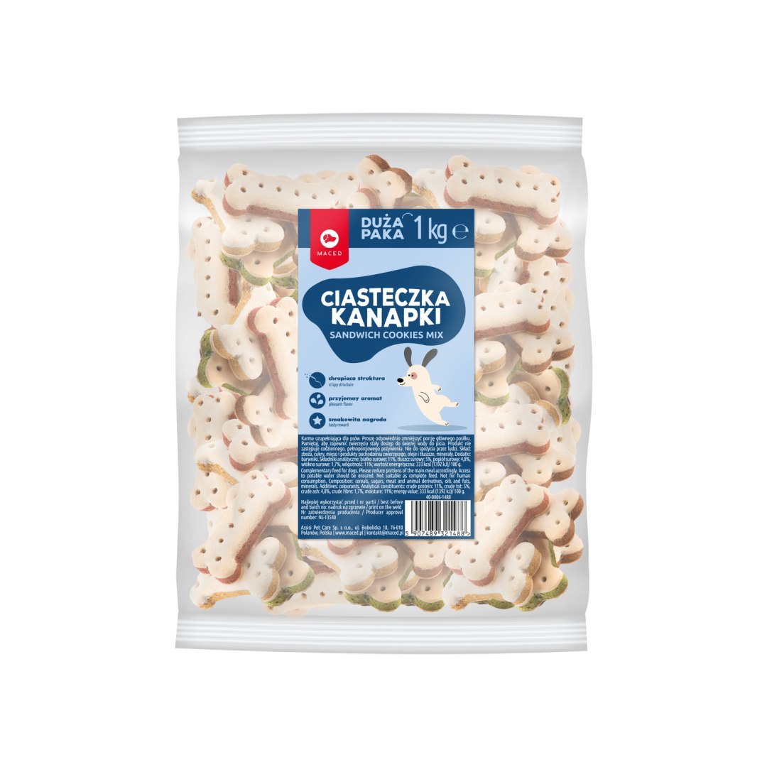 Maced ciastka Kanapka Kostka mix 1 kg