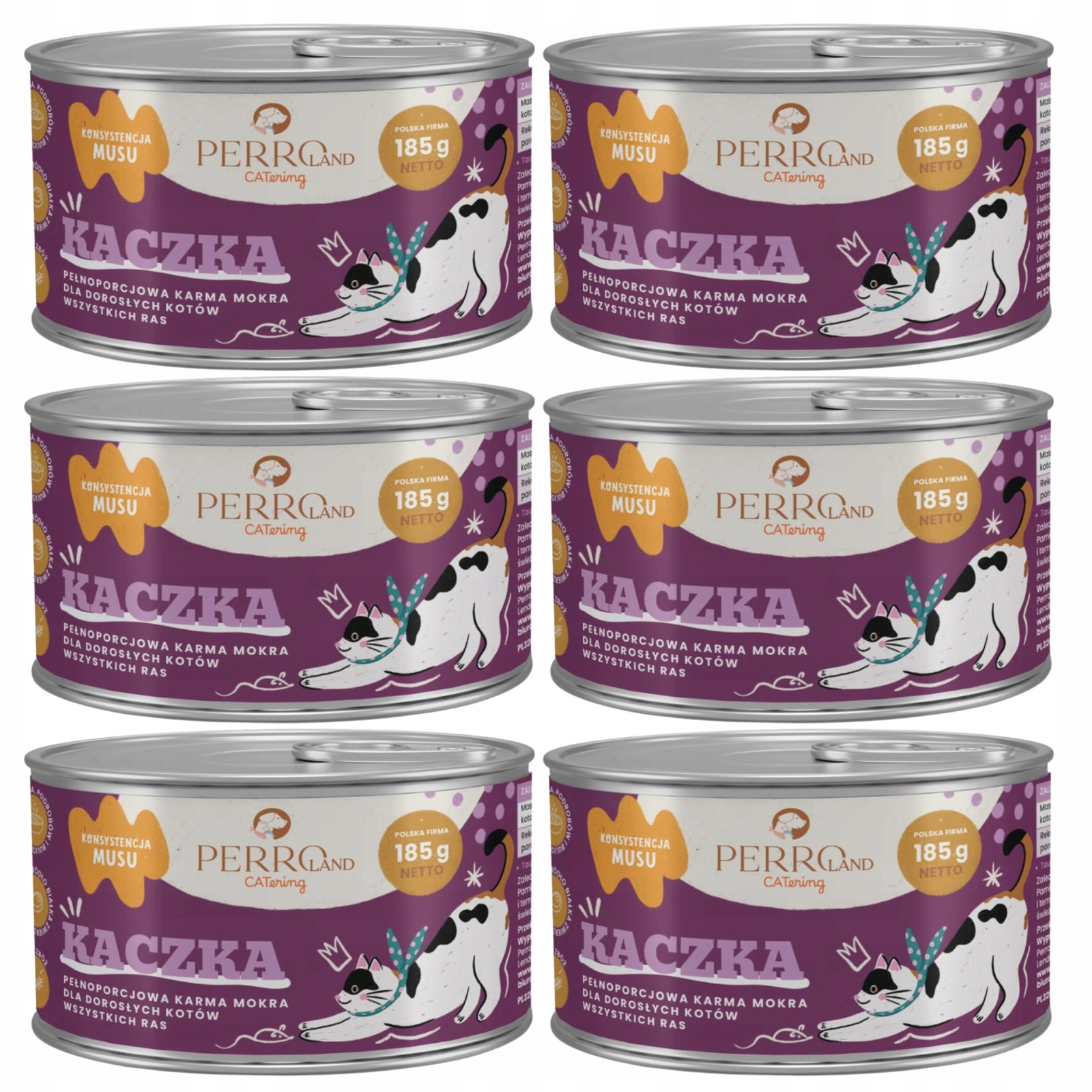 Perro PERROland CATering kaczka pasztet adult 185 g × 6