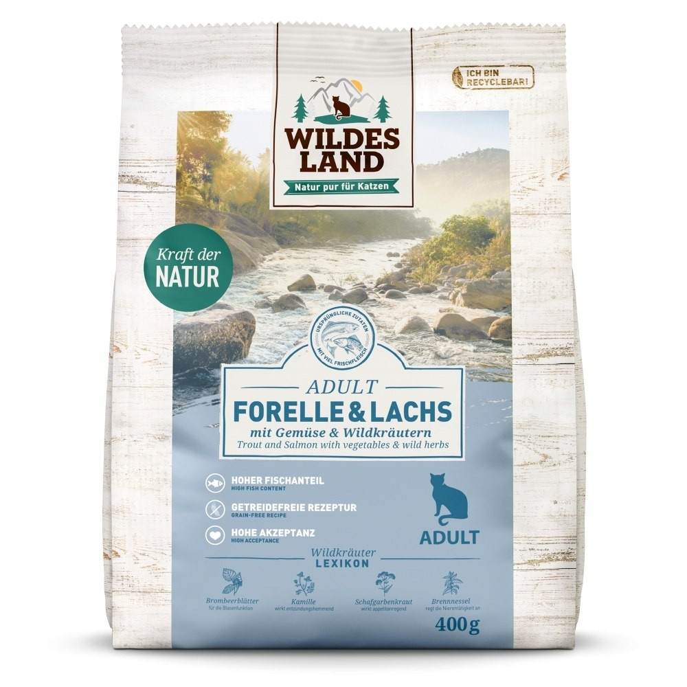 Wildes Land Classic pstrąg, łosoś adult 400 g
