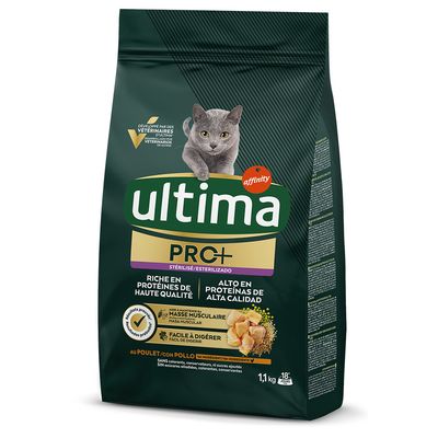 Ultima Pro+ Sterilised kurczak 1,1 kg