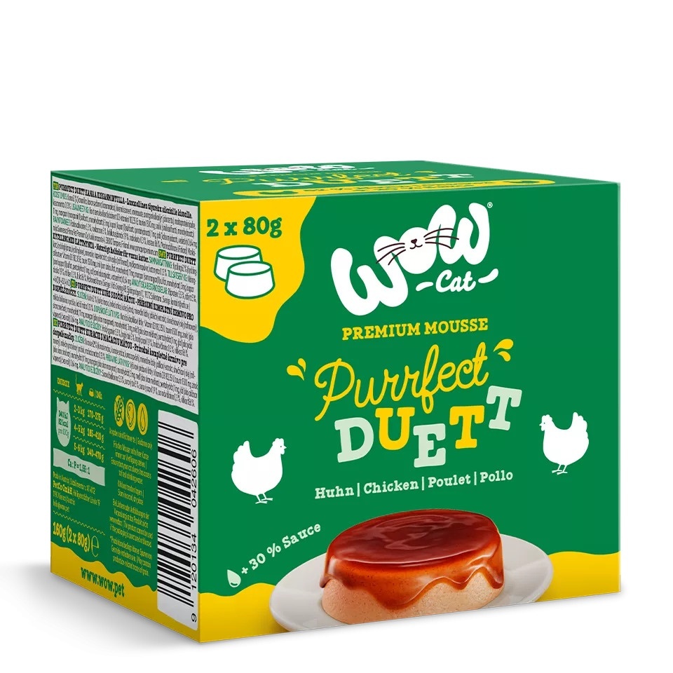 WOW Purrfect Duett kurczak w sosie 80 g × 2