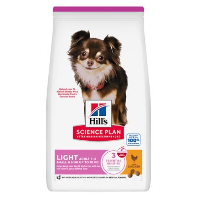 Hill's Science Plan Adult Light Small & Mini kurczak 1,5 kg × 2