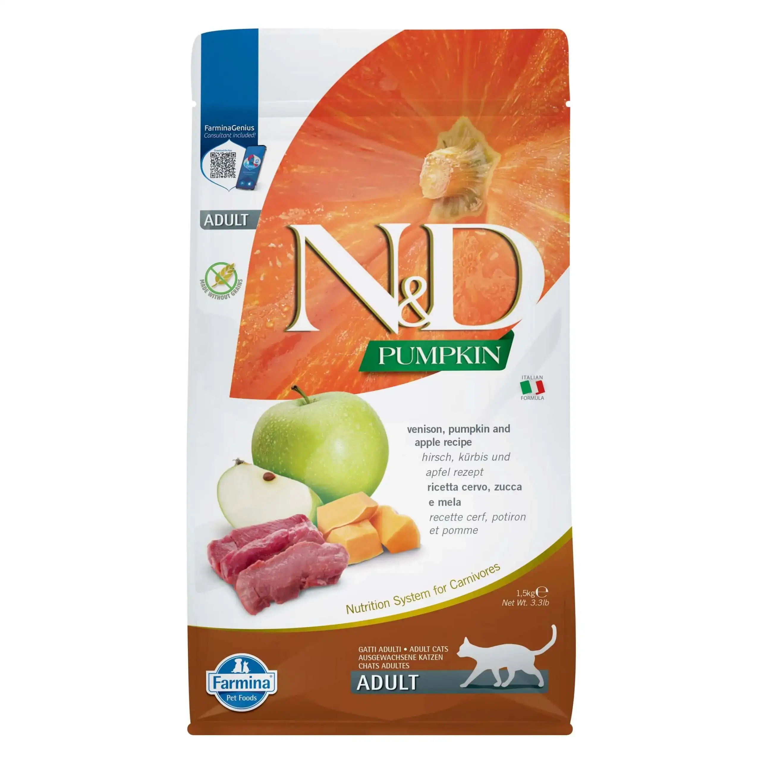 Farmina N&D Pumpkin dziczyzna z dynią adult 1,5 kg