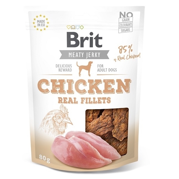 Brit Jerky Snack kurczak adult 80 g