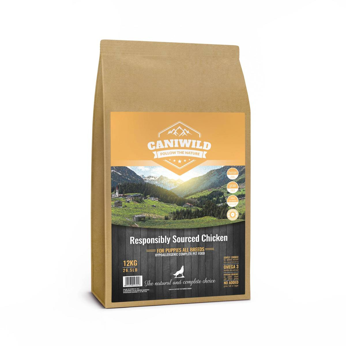 Caniwild Responsibly Sourced indyk, kurczak, łosoś puppy 12 kg